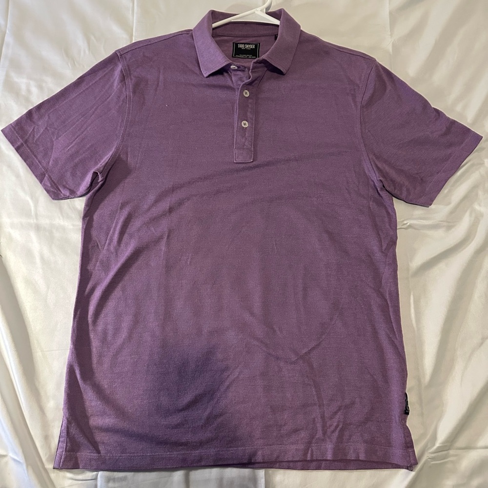 Todd Snyder Men's Purple Polo Shirt